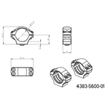 1 inch scope rings [25,4mm] | long Picatinny QD base