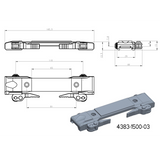 Base for JK-N adapters | picatinny base with QD levers [long]