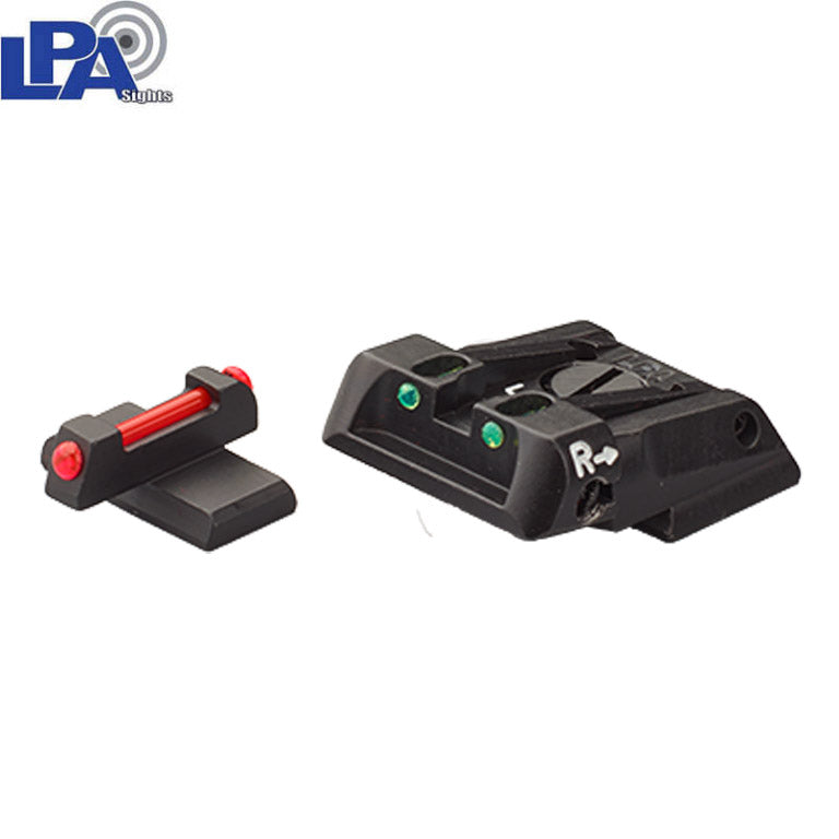 HK VP9, SFP9, VP40, P30, HK45 adjustable sight set with fiber optics