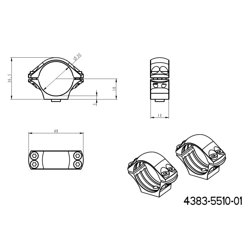 30mm scope rings | long Picatinny QD base